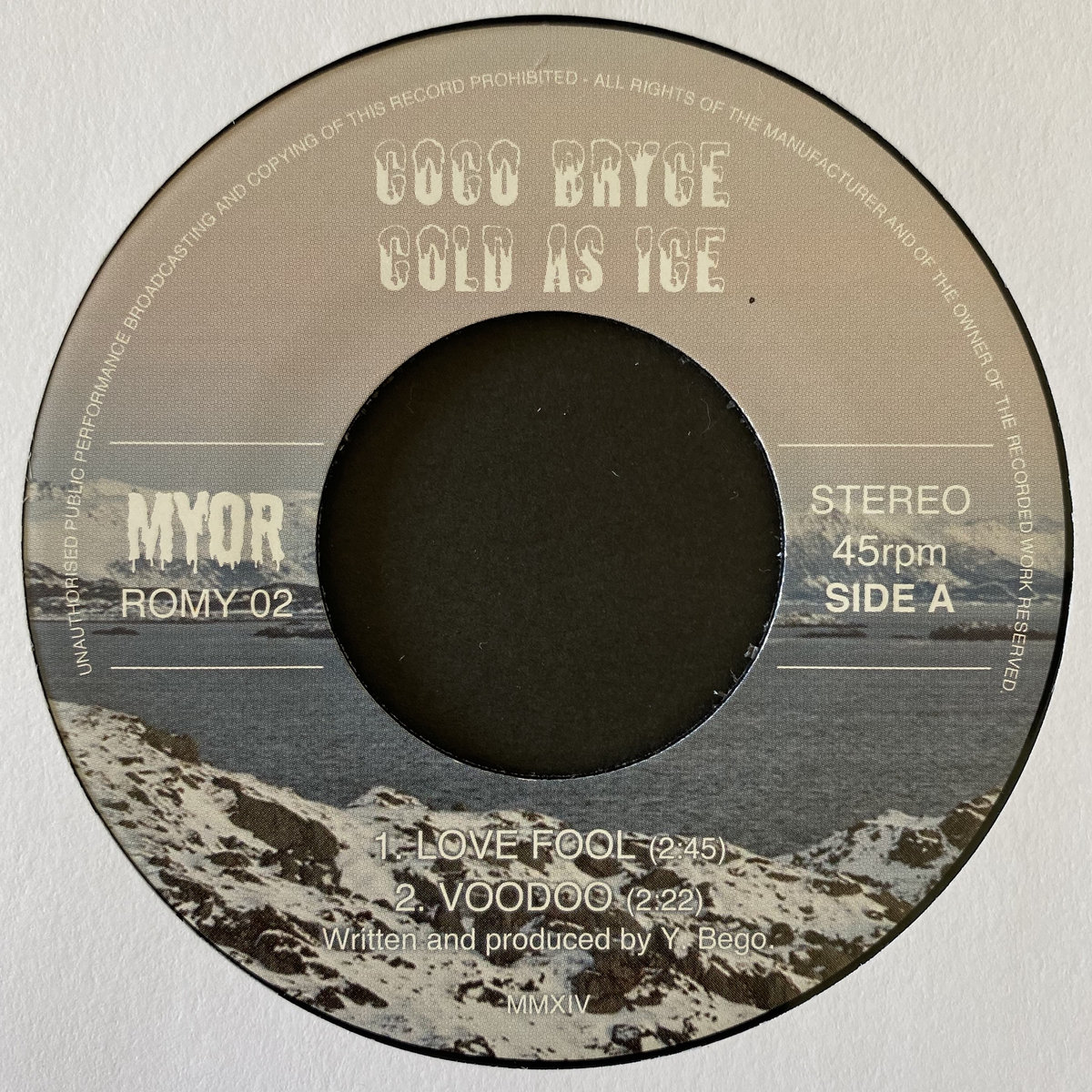 Coco Bryce - Cold As Ice : 7inch