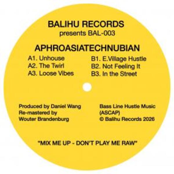 Daniel Wang - Aphroasia Technubian : 12inch