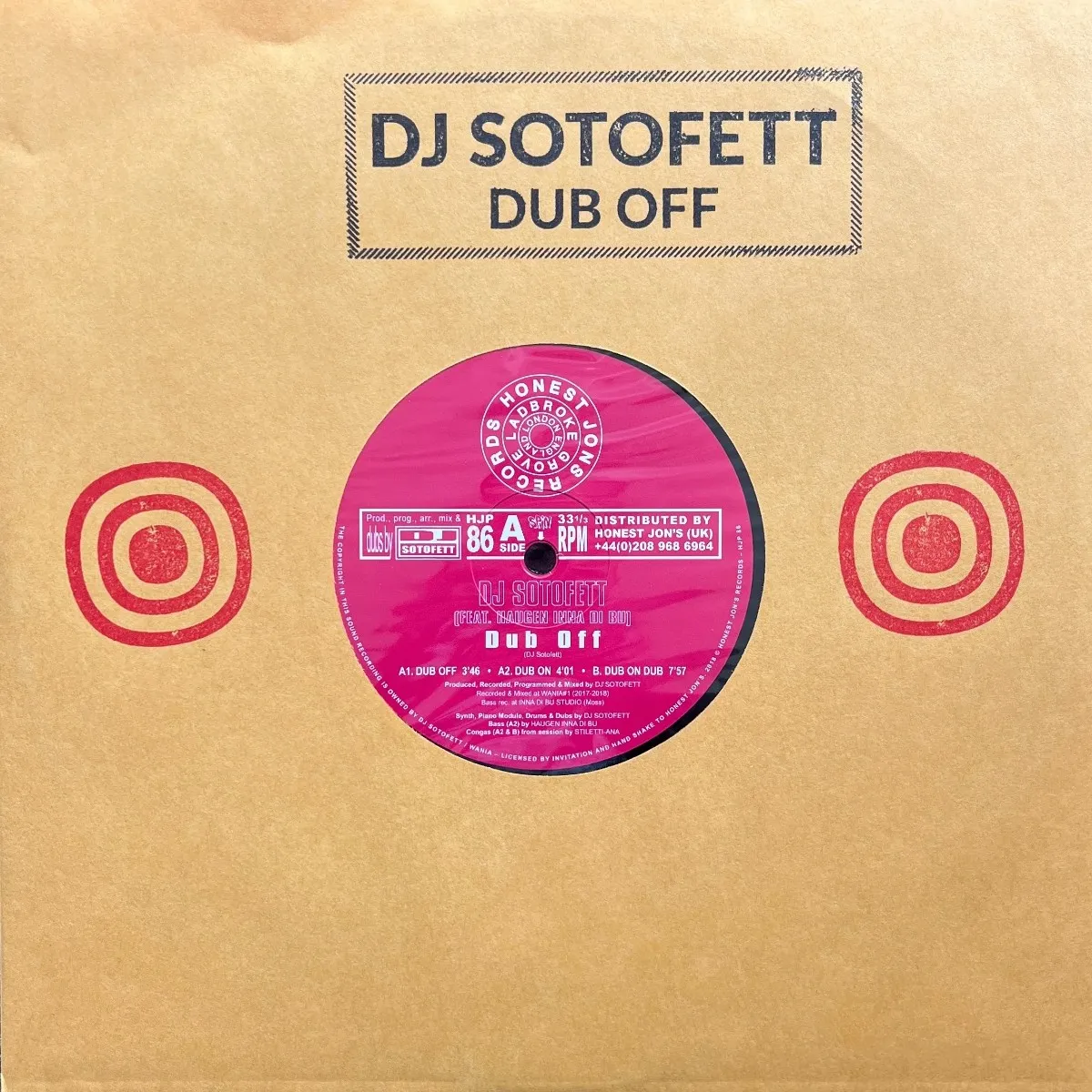 DJ Sotofett & Haugen Inna Di Bu - Dub Off : 10inch