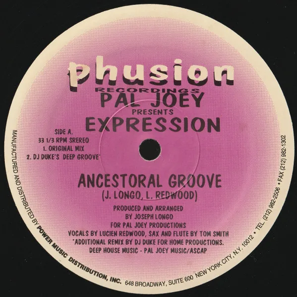 PAL JOEY - Ancestoral Groove / Bless Me : 12inch
