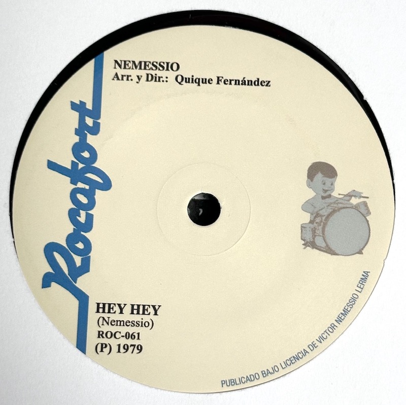 Nemessio - "Hey Hey" b/w "Hey Hey (GarcyNoise Rework) 2026 repress : 7inch