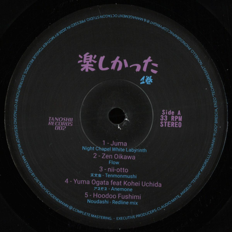 Various Artists - Tanoshikatta (Vinyl) | NEWTONE RECORDS
