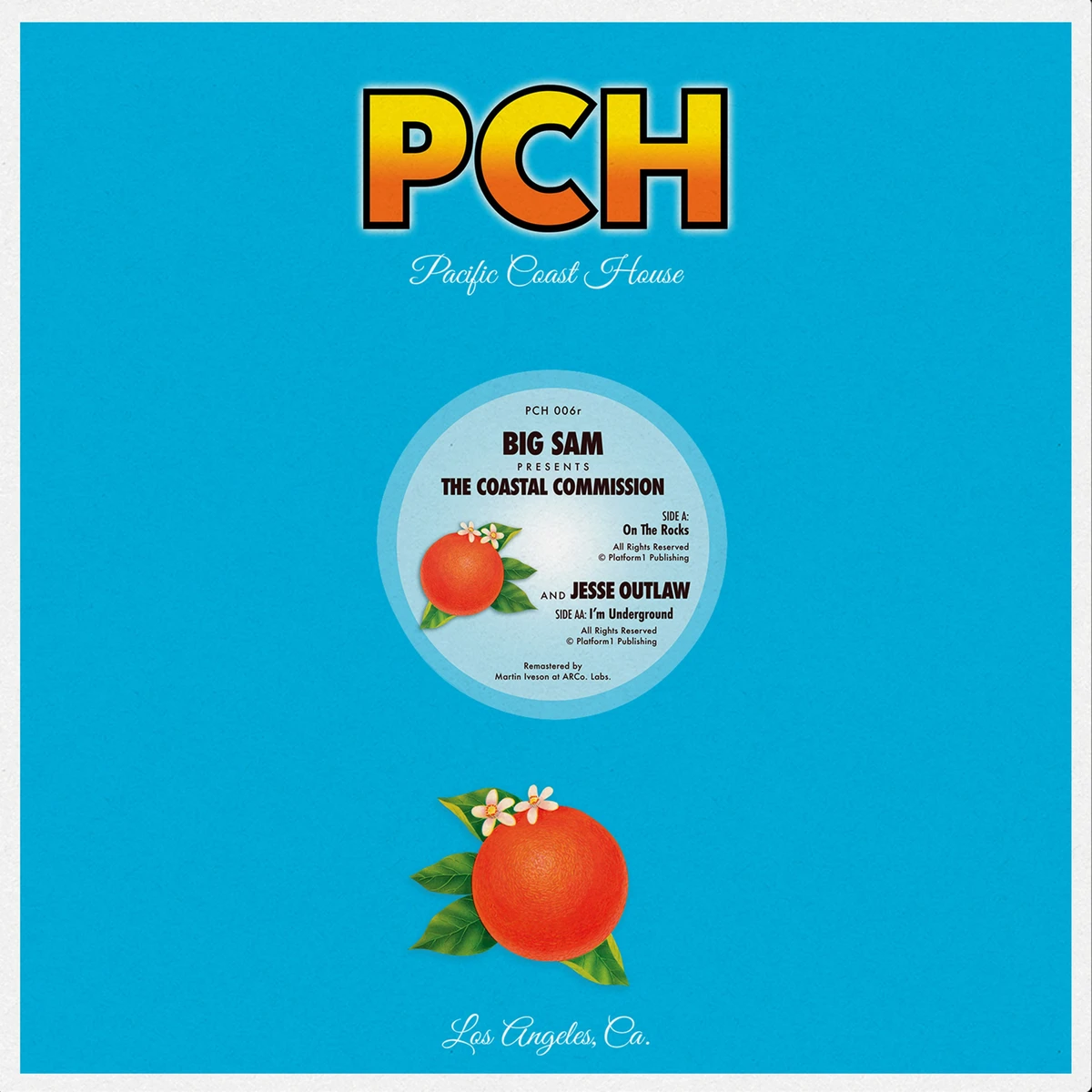 The Coastal Commission / Jesse Outlaw - On The Rocks / I'm Underground : 12inch