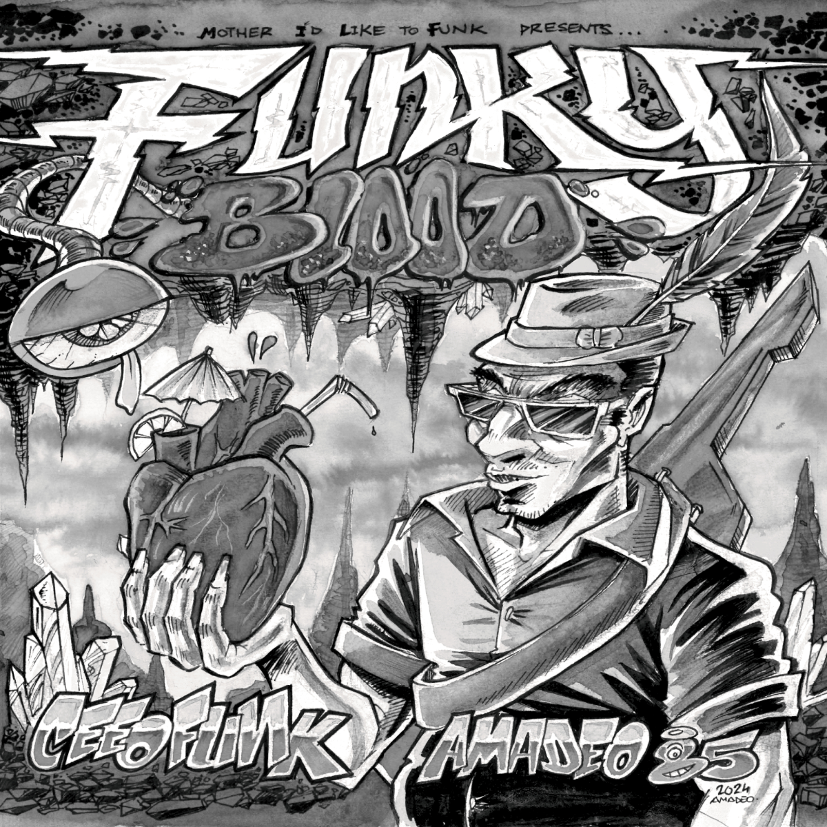 Cee O Funk / Amadeo 85 - Funky Blood : 7inch