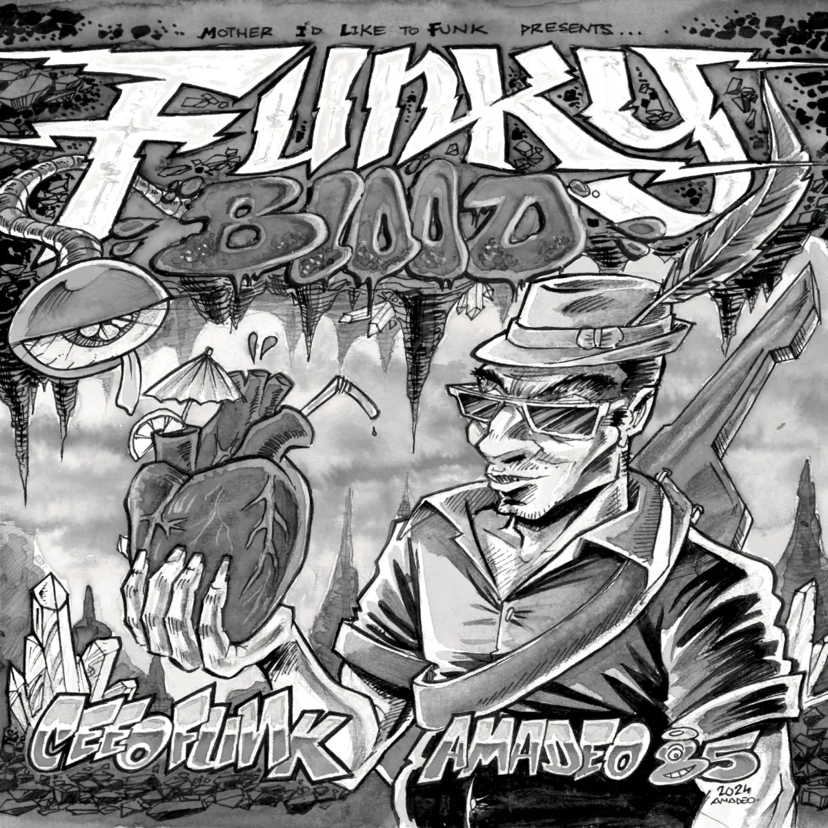 Cee O Funk / Amadeo 85 - Funky Blood : 7inch