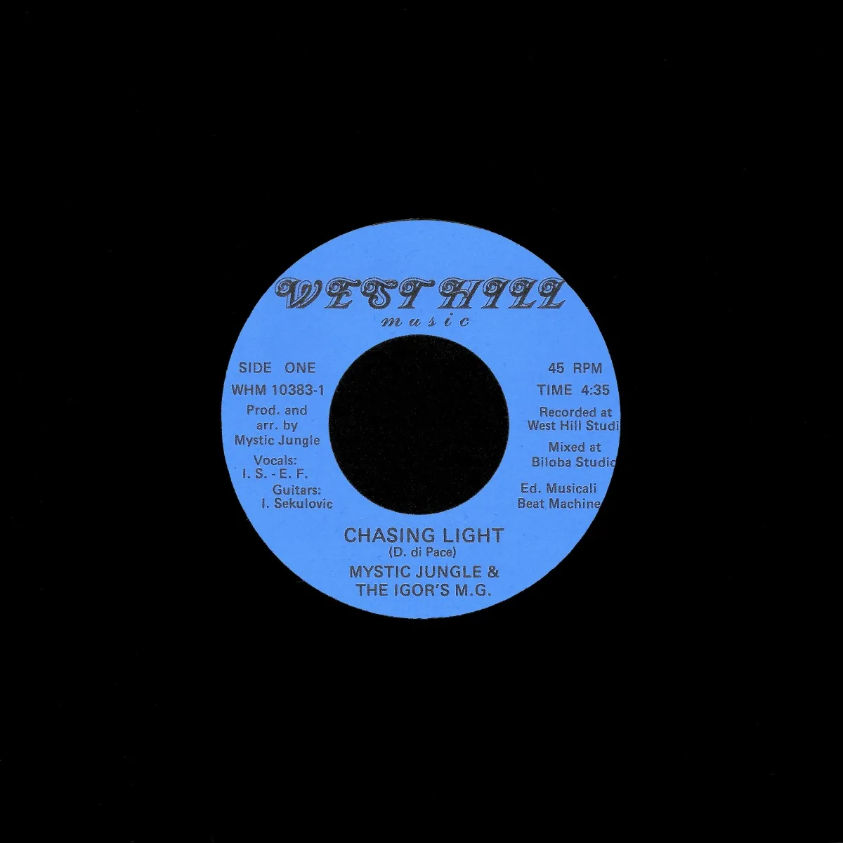 Mystic Jungle - Chasing Light / Under Pressure : 7inch