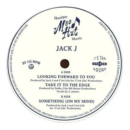 Jack J - Looking Forward to You / Take It to the Edge / Something (On My Mind) : 12inch