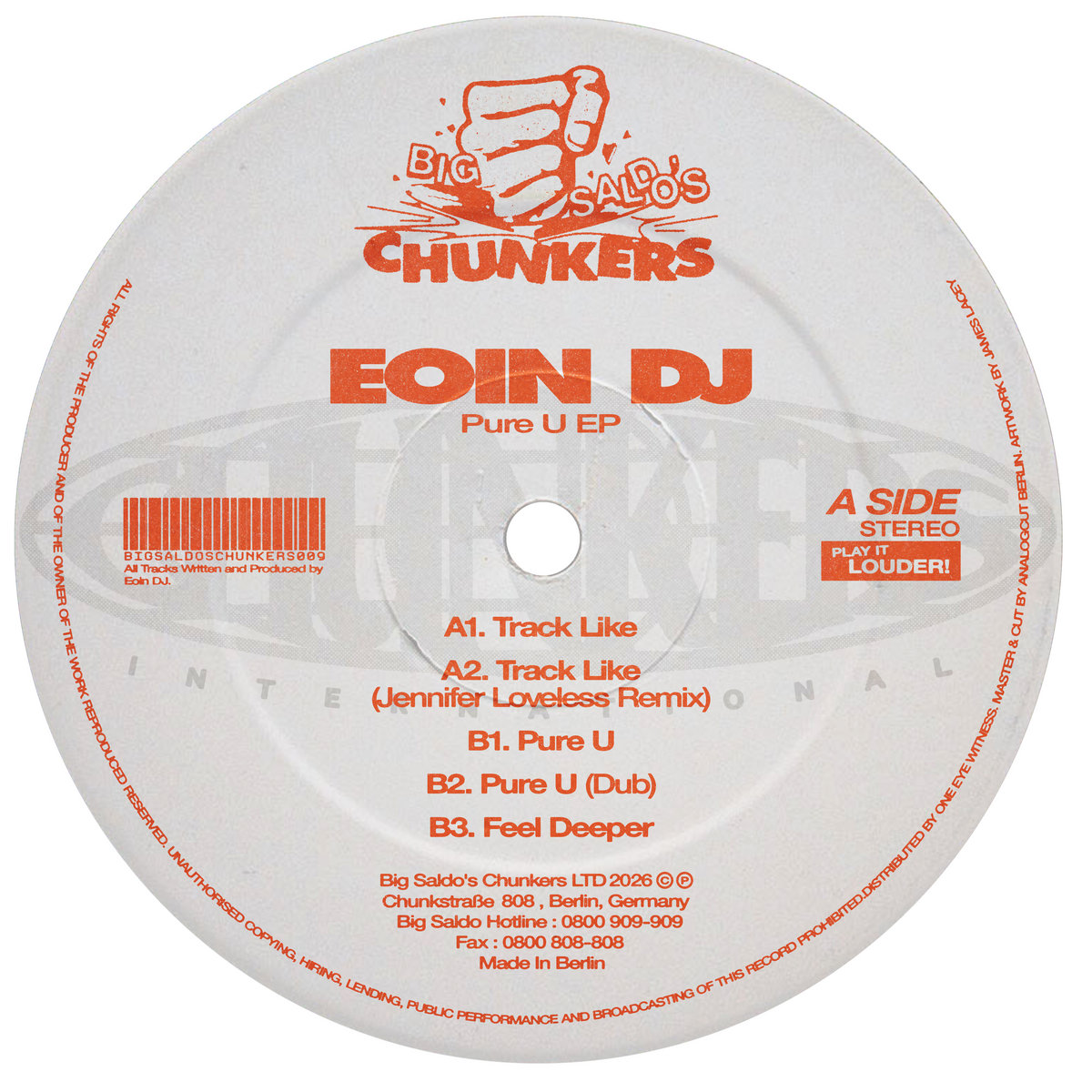 Eoin DJ - Pure U : 12inch