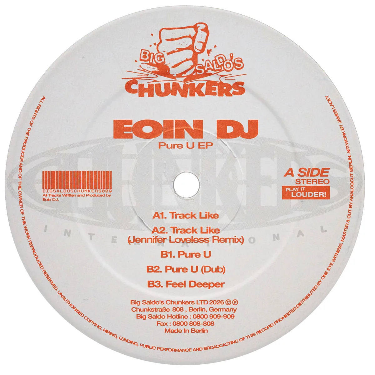 Eoin DJ - Pure U : 12inch