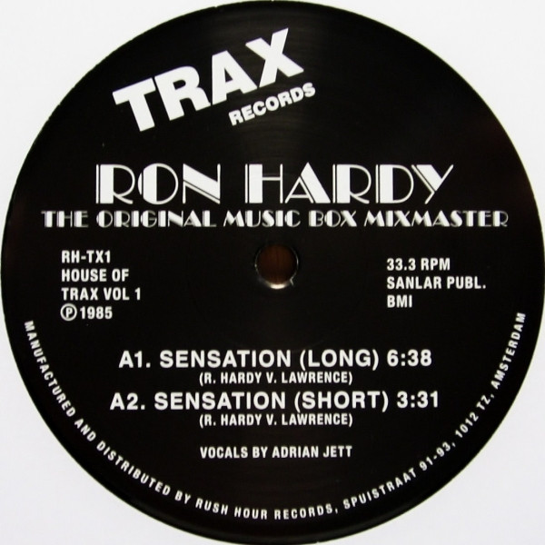Ron Hardy - Sensation : 12inch