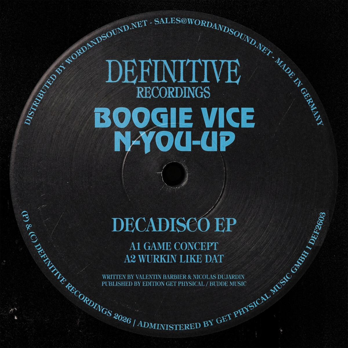 Boogie Vice / N-You-Up - Decadisco EP : 12inch