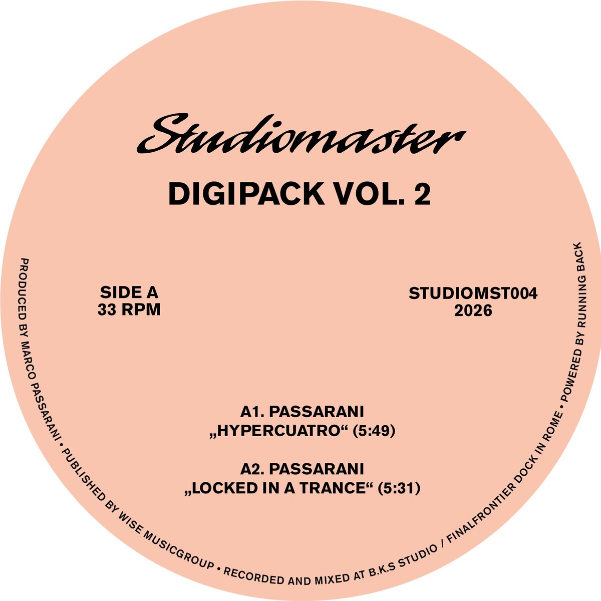 Marco Passarani - Digipack Vol. 2 : 12inch