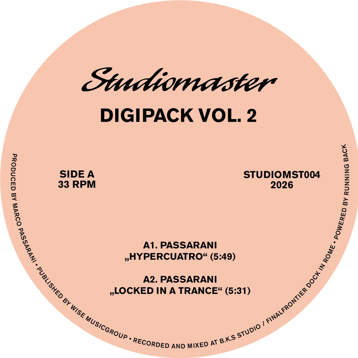 Marco Passarani - Digipack Vol. 2 : 12inch