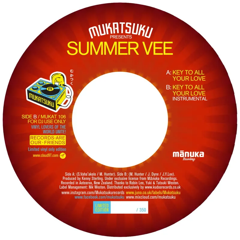 Summer Vee - Key To All Your Love : 7inch