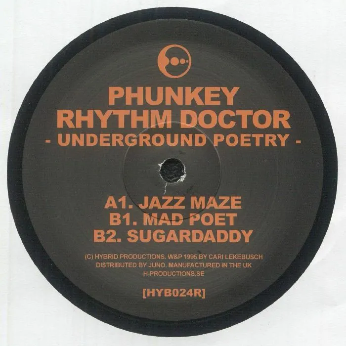 Phunkey Rhythm Doctor aka Cari Lekebusch - Underground Poetry (reissue) : 12inch