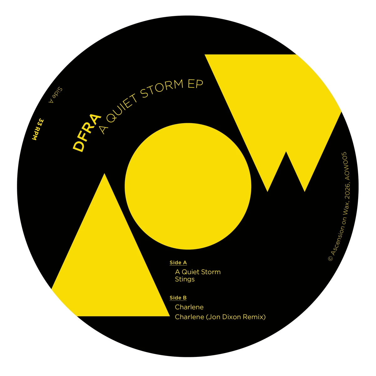DFRA - A Quiet Storm EP (incl. Jon Dixon Remix) : 12inch