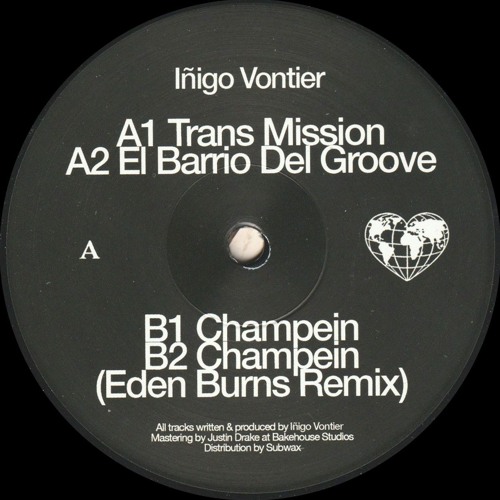 Iñigo Vontier - The Champein EP (Incl. Eden Burns Remix) : 12inch