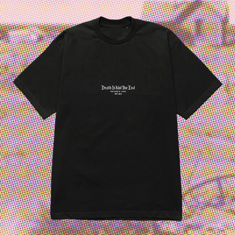 Death Is Not The End - Embroidered Organic Heavyweight Logo Tee（M） : T-shirt (M)