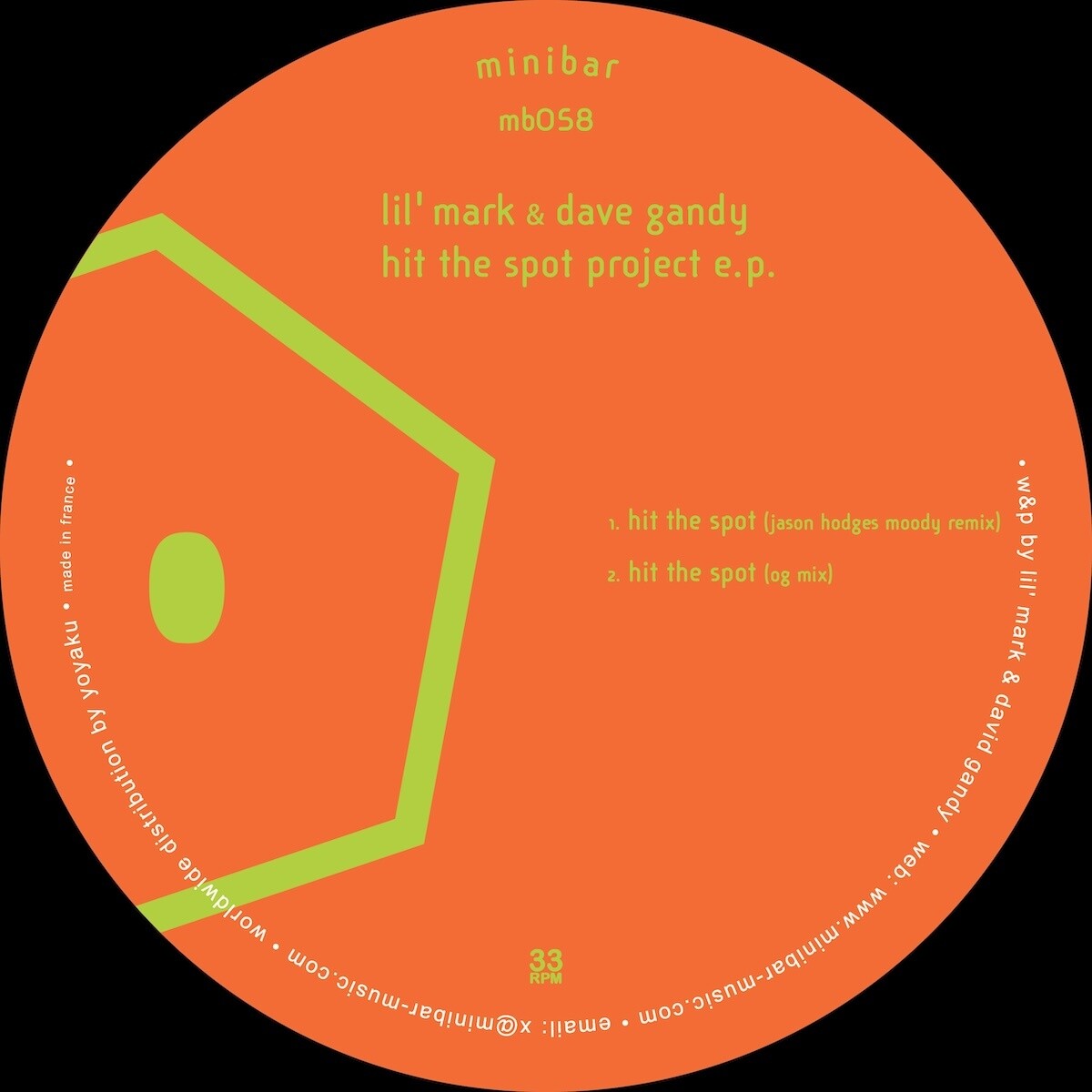 Lil' Mark & Dave Gandy - Hit the Spot Project E.P. : 12inch