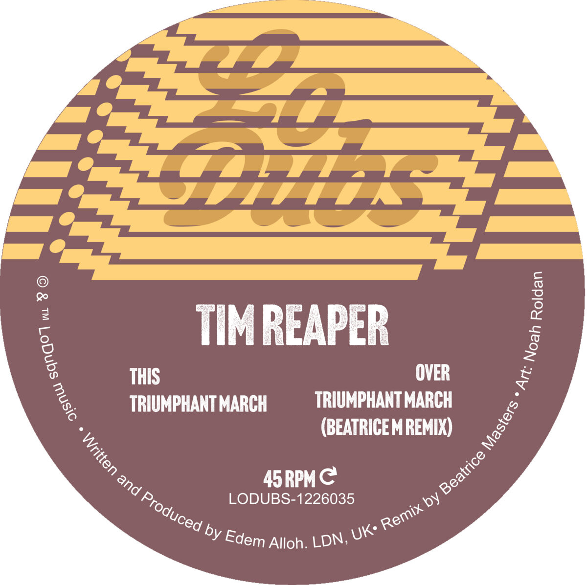 Tim Reaper - Triumphant March (incl. Beatrice M. Remix) : 12inch+DL CODE