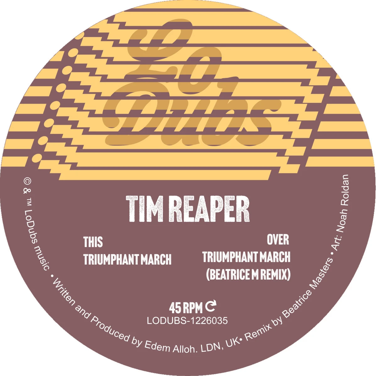Tim Reaper - Triumphant March (incl. Beatrice M. Remix) : 12inch+DL CODE