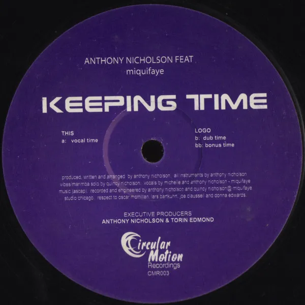 Anthony Nicholson Presents Miquifaye - Keeping Time : 12inch