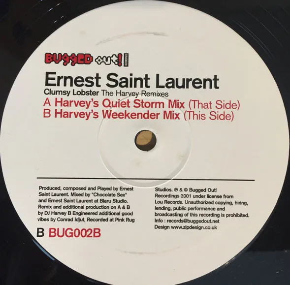 ERNEST SAINT LAURENT - Clumsy Lobster (The Harvey Remixes) : 12inch