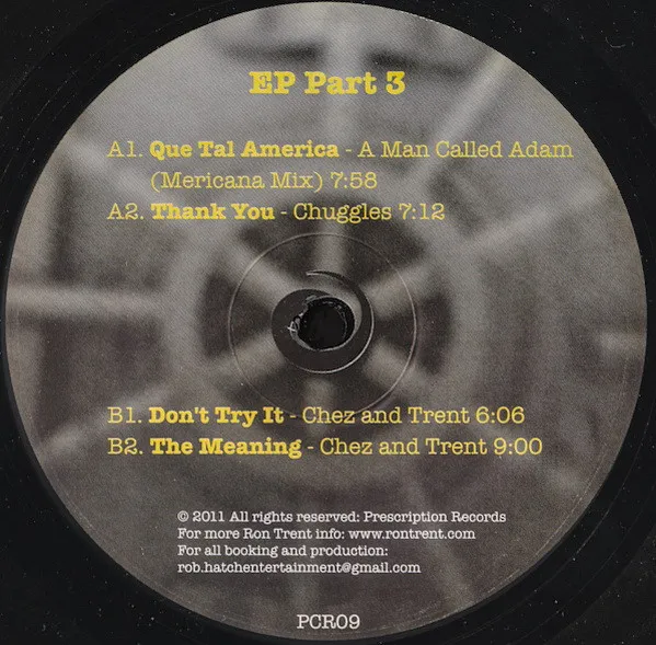 VARIOUS - From The Vaults: The Definitive Sounds Of Prescription Records (EP Part 3) : 12inch