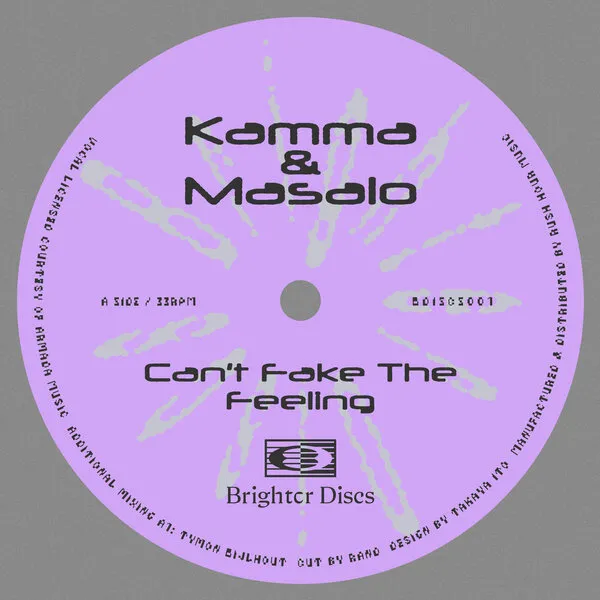 Kamma & Masalo - Can'T Fake The Feeling : 12inch