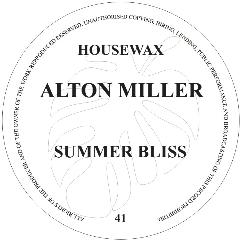Alton Miller - Summer Bliss : 12inch