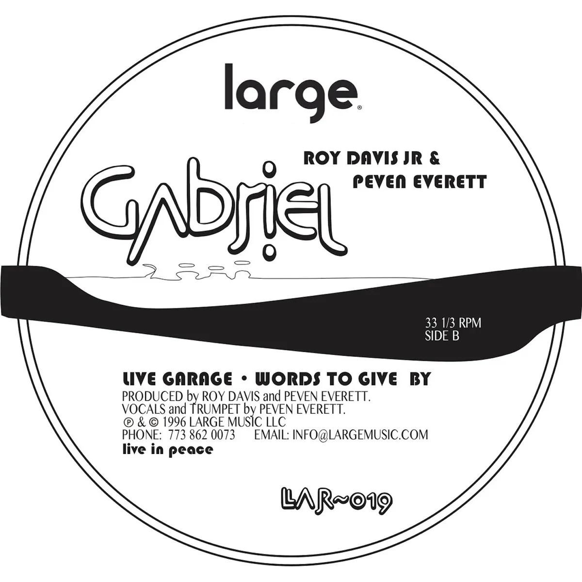 Roy Davis Jr & Peven Everett - Gabriel : 12inch