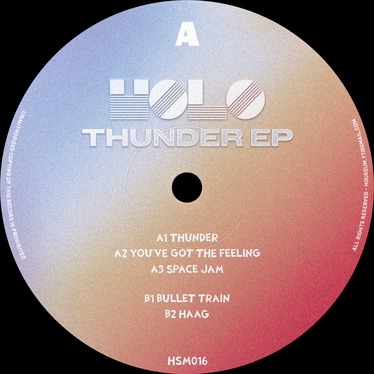 Holo - Thunder EP : 12inch