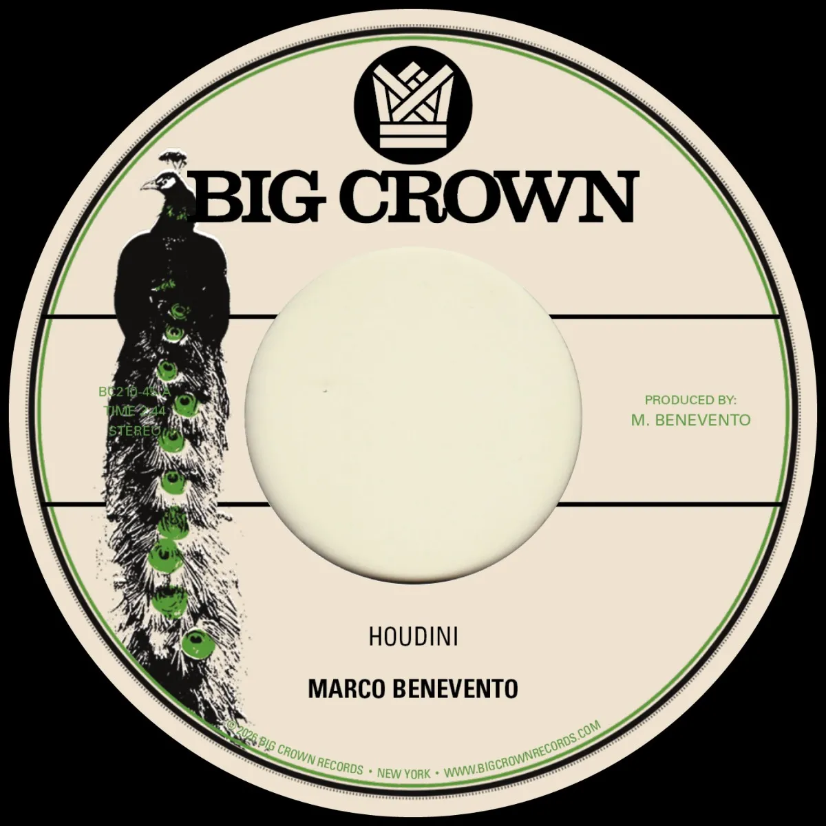 Marco Benevento - Houdini b/w Miss Neptune : 7inch
