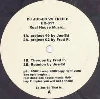 DJ Jus-Ed Vs Fred P. - Real House Music… : 12inch