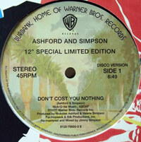 ASHFORD &amp; SIMPSON - Don't Cost You Nothing / Bourgie Bourgie