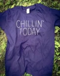 Chillin`today.. - CHILLIN`TODAY..T Shirt Indigo Blue  Size　Junior　160 : T SHIRT