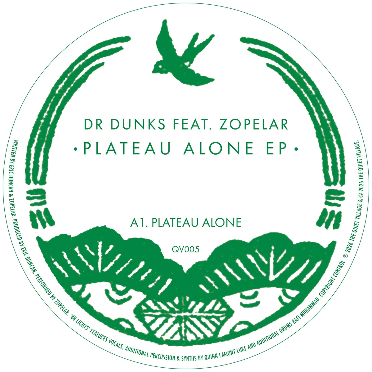 Dr Dunks feat. Zopelar - Plateau Alone EP : 12inch