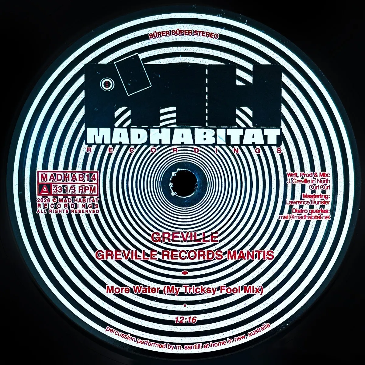Greville - Greville Records Mantis : 12inch