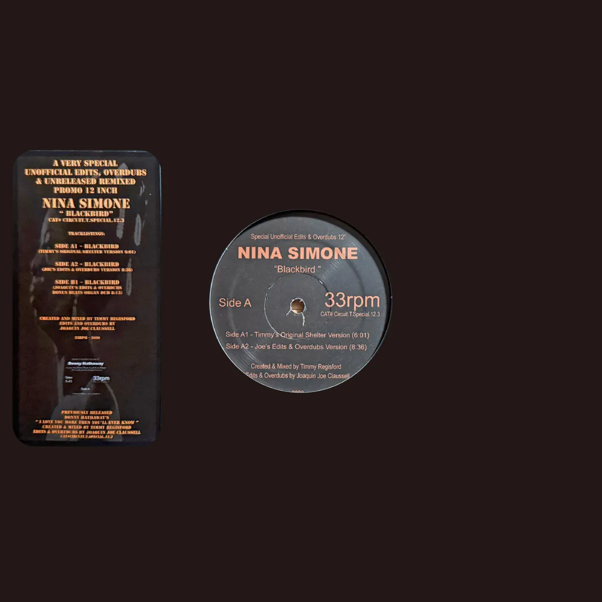 NINA SIMONE - Blackbird ( Joe Claussell / Timmy Regisford Remix) : 12inch