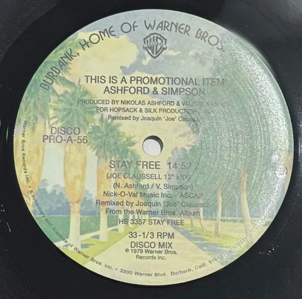 Ashford & Simpson - Stay Free (Joe Claussell Mix) : 12inch