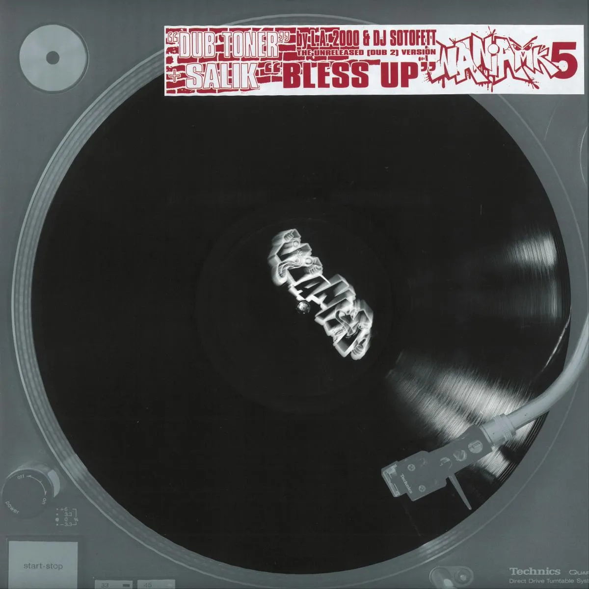 L.A. 2000 & DJ Sotofett / Salik - Dub Toner / Bless Up : 12inch