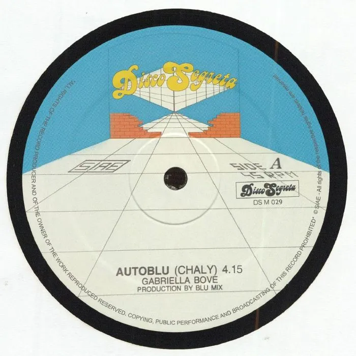 Gabriella Bove - Autoblu : 12inch