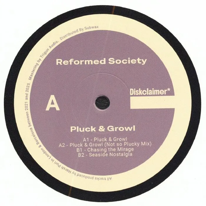 Reformed Society - Pluck & Growl EP : 12inch