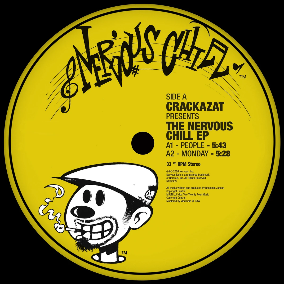Crackazat - The Nervous Chill EP : 12inch