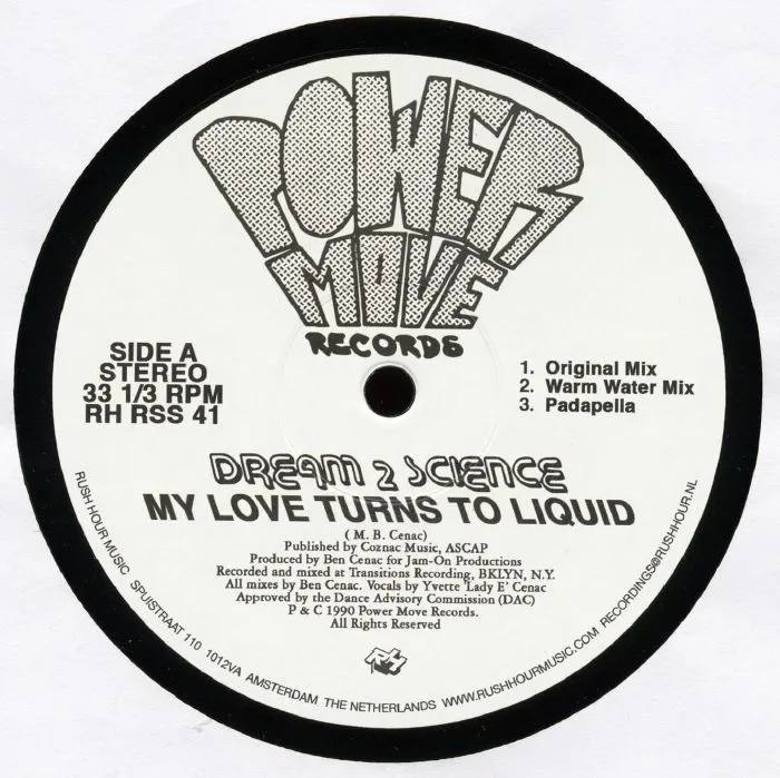 Dream 2 Science - My Love Turns To Liquid : 12inch