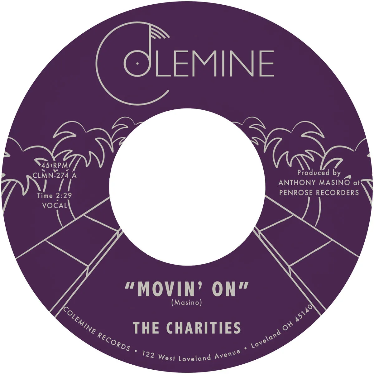 The Charities - Movin' On / I'm Still Learning How : 7inch(Black)
